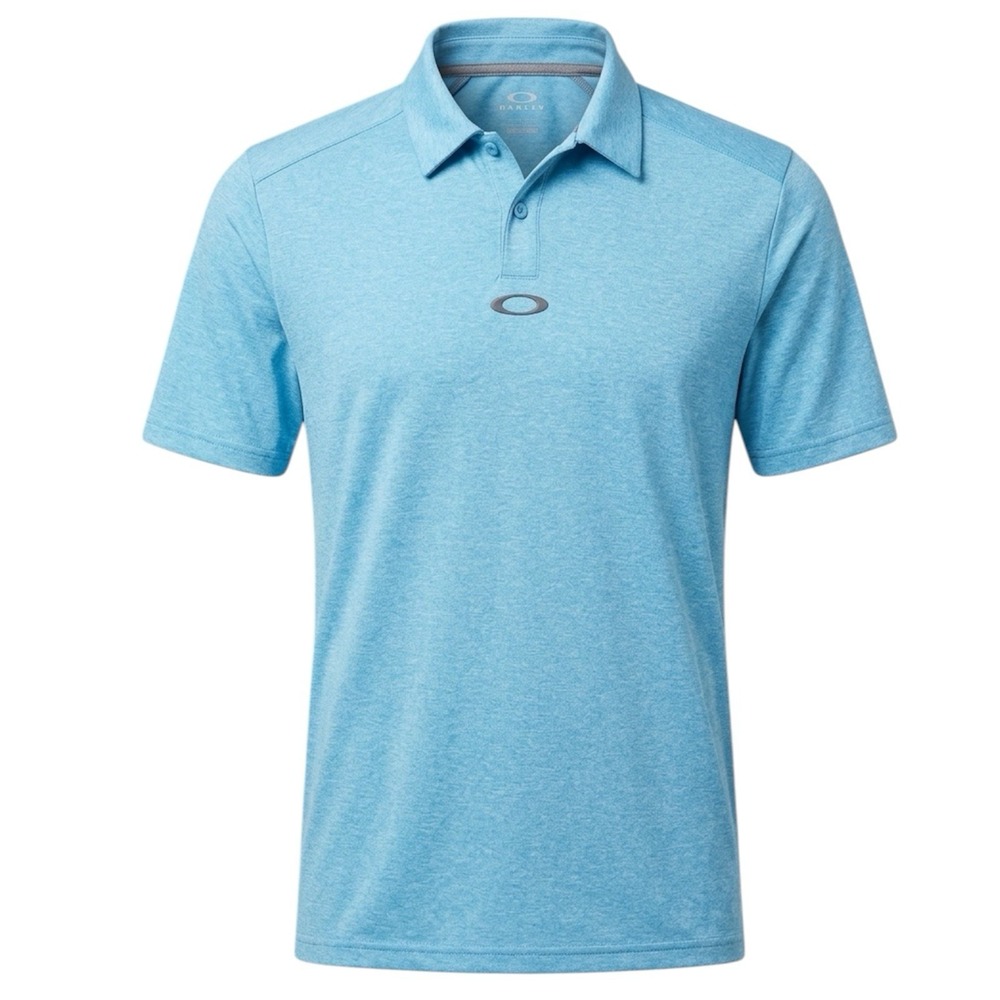 Oakley Mens‎ Short Sleeve Polo Shirts Lot of 3 Blue Aqua Striped Performance New